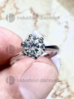 34#8694 Anello solitario 6 punte