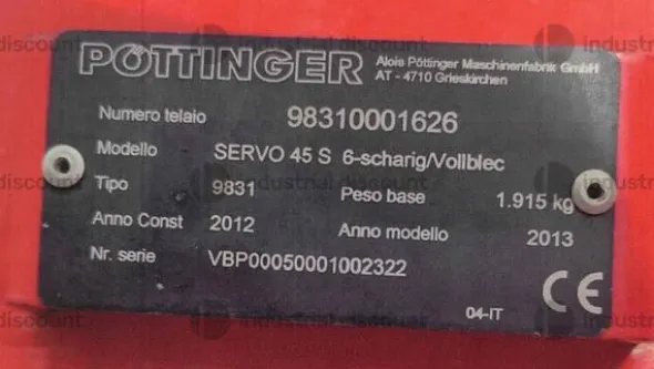 13#9634 Aratro PottingerServo25
