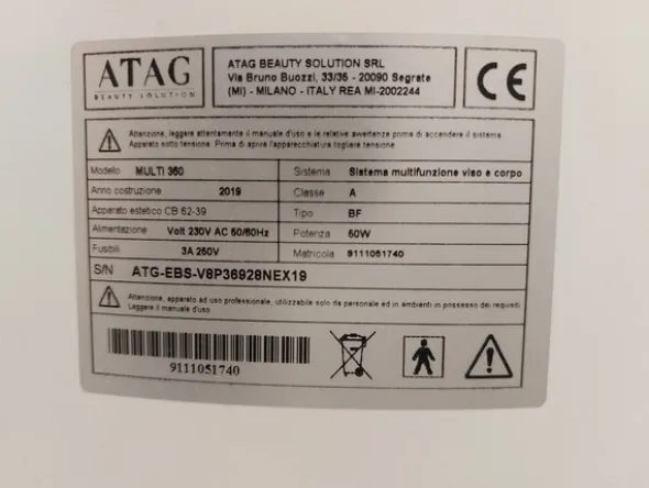 1#7919 Arredi e attrezzature per trattamenti estetici