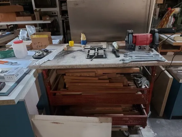 1#7776 Arredo per laboratorio falegnameria