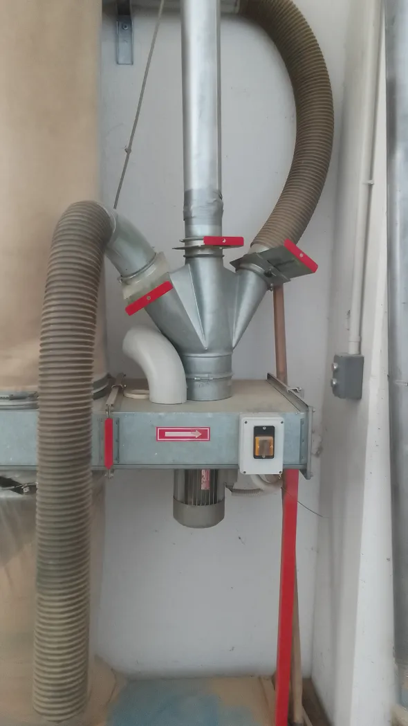 Aspiratore a due sacchi 380volt