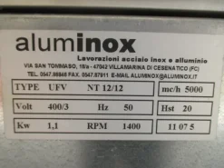 ASPIRATORE - ALUMINOX mod. UFV NT12/12