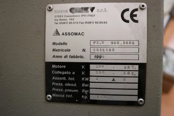 1#7389 Attrezzatura ed accessori per calzaturificio