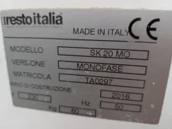 1#8306 Attrezzatura per ristorante pizzeria