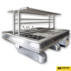 ATTREZZATURE CUCINA BLOCCO COTTURA MODULARE SOSPESA