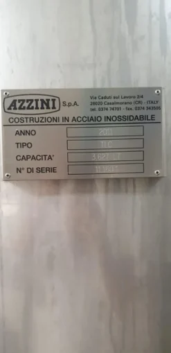 1#7331 Attrezzature per produzione di latte e derivati