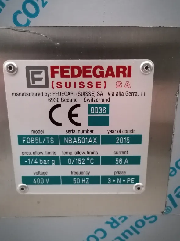 Autoclave Fedegari FOB5L/TS