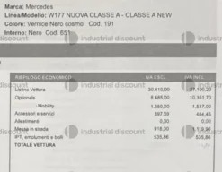 1#9847 Autovettura Mercedes Classe A 180
