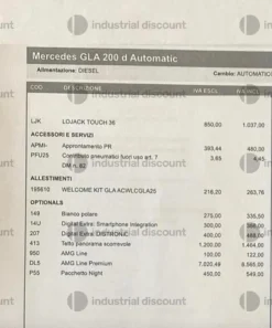 2#9847 Autovettura Mercedes GLA 200