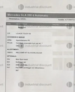 3#9847 Autovettura Mercedes GLA 200