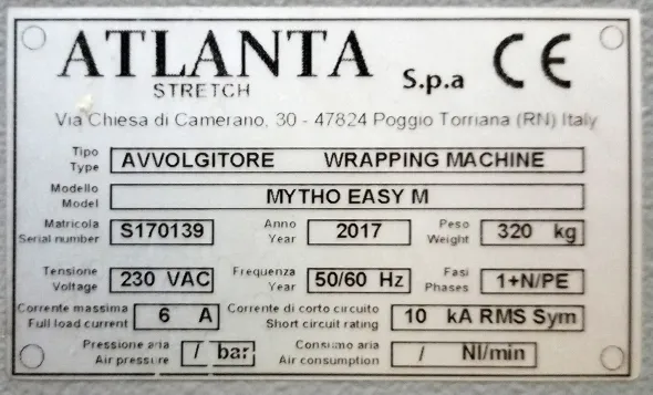 Avvolgitore Semiautomatico Atlanta Mytho easy m