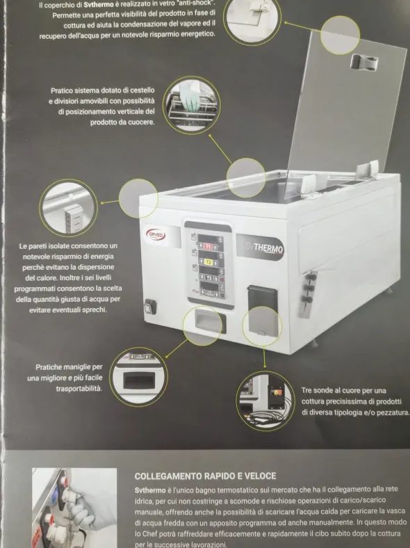 Bagno termostatico inox Orved PARI AL NUOVO