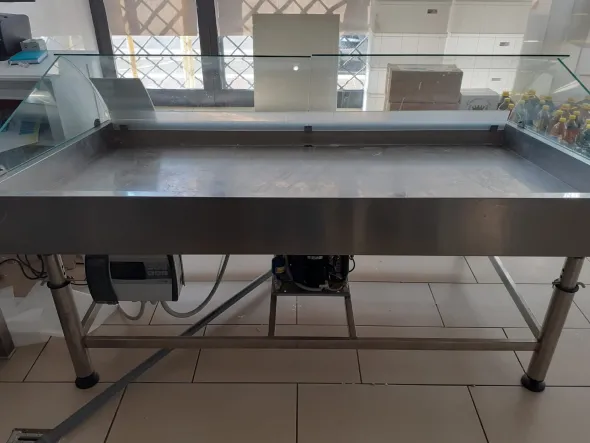BANCO FRIGO REFRIGERATO PER PESCHERIA