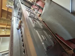 Bancone bar e retrobanco inox 3 m con vani refrigerati