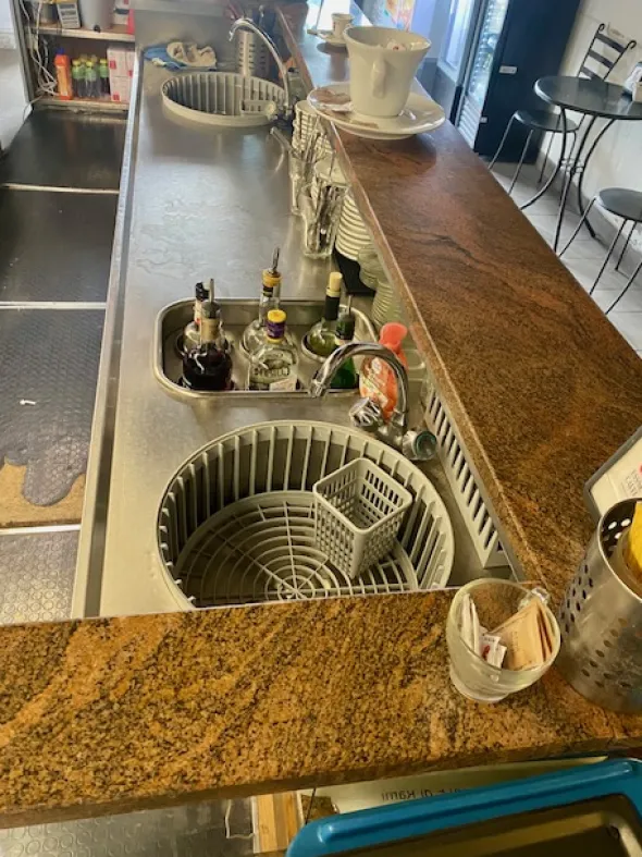 bancone bar refrigerato