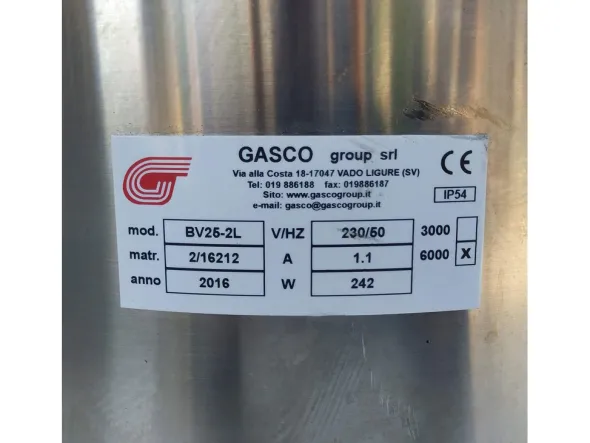 Base vibrante circolare con contenitore conico GASCO BV25-2L