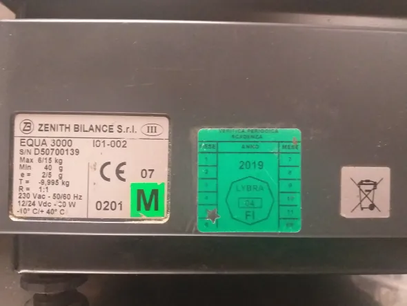 Bilancia Zenith Equa 3000