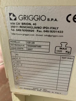 Bordatrice GRIGGIO GB2/8 CE usata