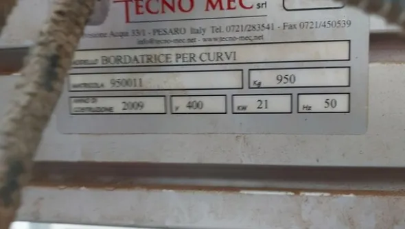 9#7303 Bordatrice Tecno Mec