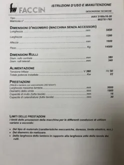 Calandra Faccin usata
