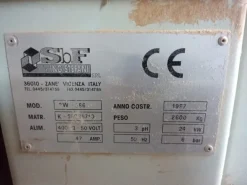 Calibratrice SBF 3W-586 da 1100mm con 3 nastri usata