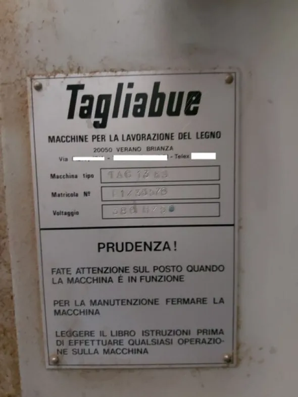 9#8197 Calibratrice Tagliabue TAG 13KS