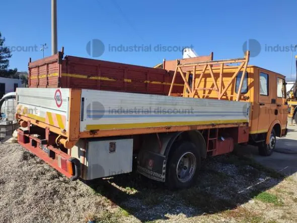 12#9387 Camion cassone fisso a doppia cabina Fiat-IVECO 50-10