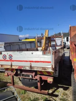 14#9387 Camion Fiat 130 ribaltabile trilaterale con Gru PM