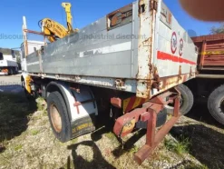 14#9387 Camion Fiat 130 ribaltabile trilaterale con Gru PM