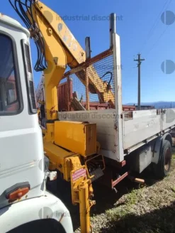 14#9387 Camion Fiat 130 ribaltabile trilaterale con Gru PM