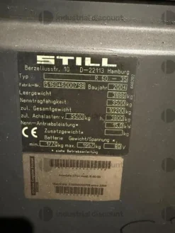 5#9706 Carrelli elevatori, segatrice a nastro e isola di pesatura