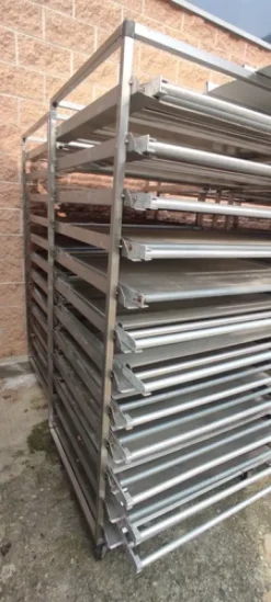 CARRELLI PORTA TEGLIE ACCIAIO INOX ESSICAZIONE