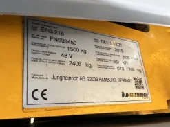CARRELLO ELEVATORE 1500 KG. JUNGHEINRICH