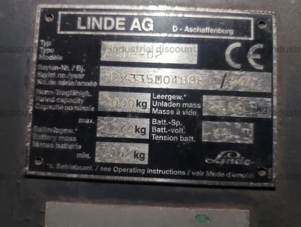 25#9898 Carrello elevatore Linde