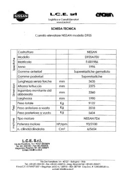 CARRELLO ELEVATORE NISSAN