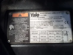 2#8805 Carrello elevatore Yale ERP16AFT