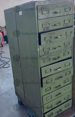20#10277 Cassettiera porta punte per tornio