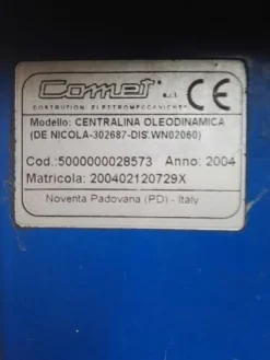 9#3330 Centralina idraulica alta pressione Bar 700