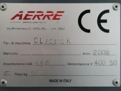 CENTRO DI LAVORO CNC AERRE – CL 60100 K