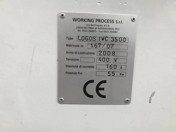 1#4713 CENTRO DI LAVORO LINEARE A CN MOD.LOGOS IWC 3500 TOPLINE