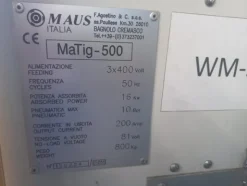 1#6839 Centro di saldatura orbitale CNC Maus Italia MaTIG-500
