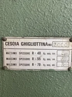 Cesoia a Ghigliottina BL 3000 X 5 mm USATA