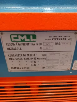 Cesoia a ghigliottina totalmente revisionata