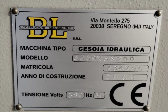 CESOIA BL3000 X 3 /4 X 200 IDRAULICA