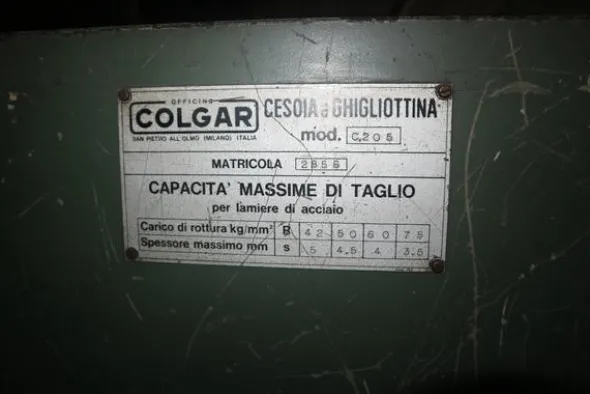5#2858 Cesoia Colgar
