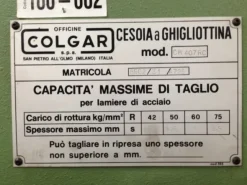 CESOIA COLGAR 4100x5mm2