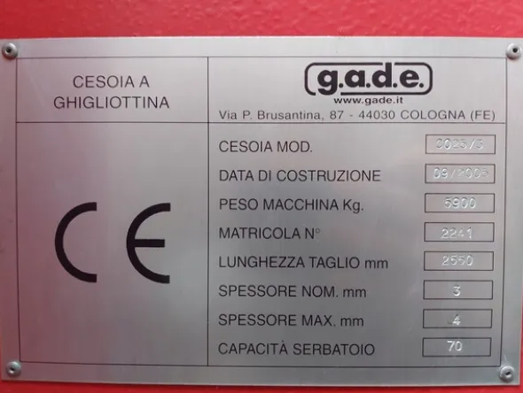 11#8076 Cesoia Gade Ergoline