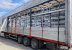 Ceste zincate con ruote o carrelli ripiegabili usati