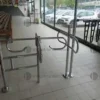 27#9809 Cestini della spesa espositore e barriera in acciaio