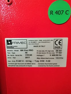 CHILLER FRIGO REFRIGERATORE